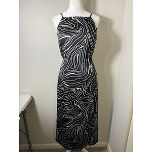 NWT Mila Mae Abstract Print Midi Dress Large